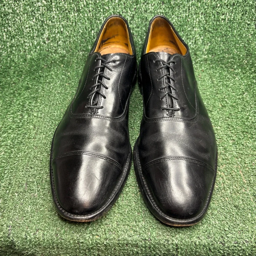 Allen Edmonds Park Avenue Cap Toe Oxford Leather Dress Shoe Black Mens Sz 11.5C